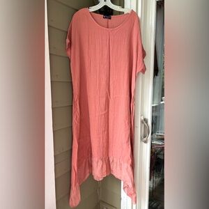 Bella Amore Made in Italy Silk blend dress. Sz XL-2X, light, breezy, pockets!